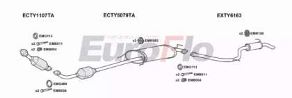 Система выпуска ОГ EuroFlo TYRAV20 3018